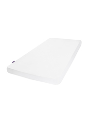 Clevamama Tencel Fitted Waterproof Mattress, Prot Cot 60 x 120 x 25cm, White
