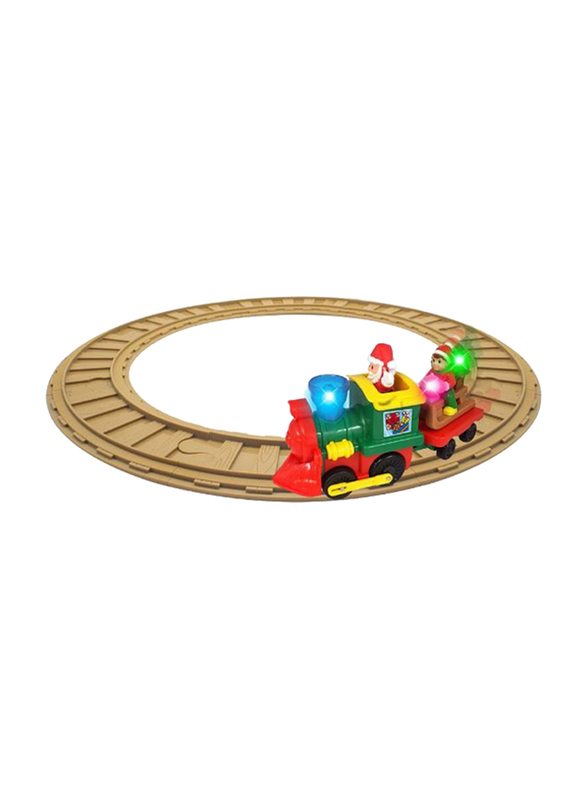 

Kiddieland Light N Sound Christmas Train Set, Ages 1+