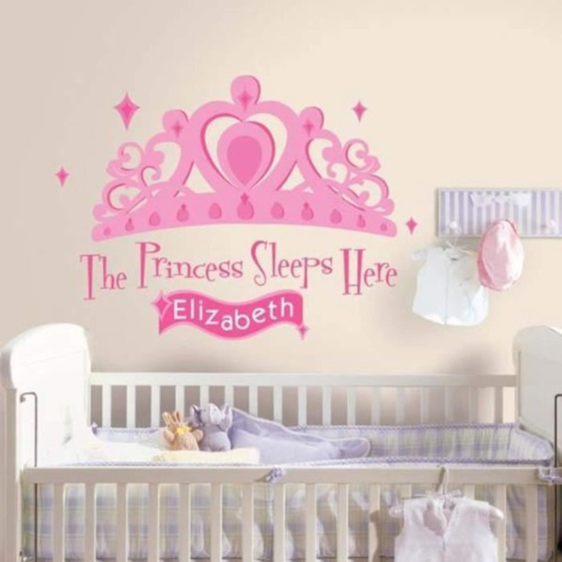 

Roommates The Princess Sleeps Here Giant Wall Decal with Alphabet, Multicolor