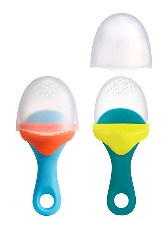 

Boon Baby Pulp Feeder, 2 Pieces, Blue/Teal/Orange