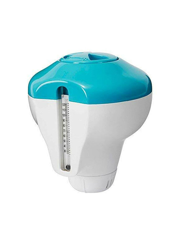 

Intex Floating Dispenser with Thermometer, Blue/White