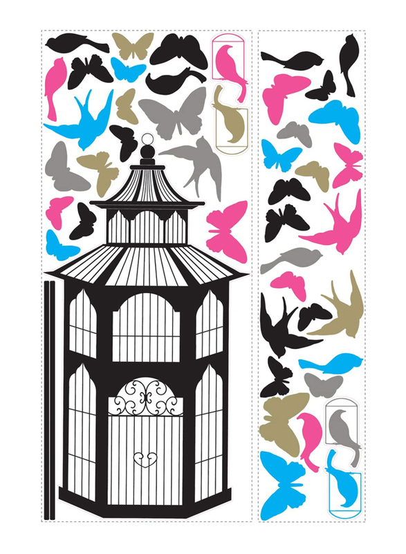 

Roommates Birdcage Peel and Stick Wall Decals, Multicolor