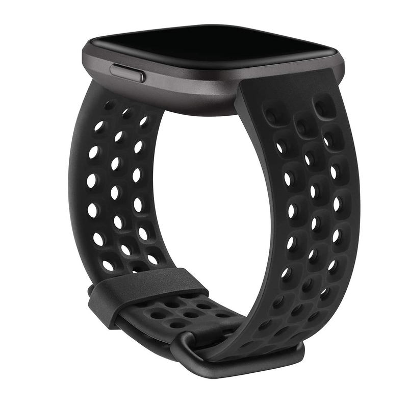

Fitbit Versa 2 Sport Band for Fitbit Watch, Small, Black