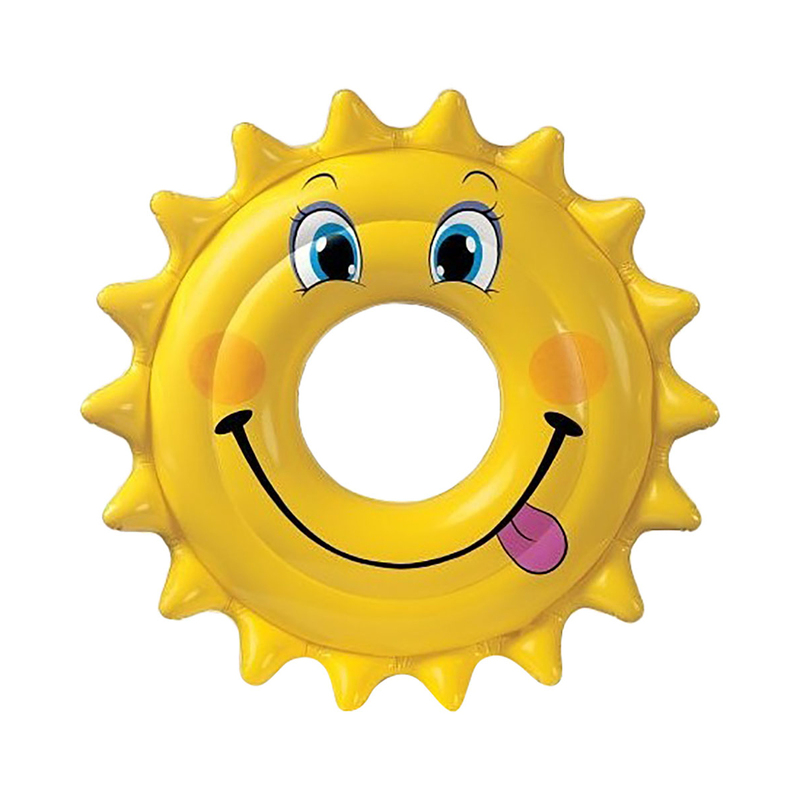 

Intex Happy Sun Shaped Swim Ring, Yellow