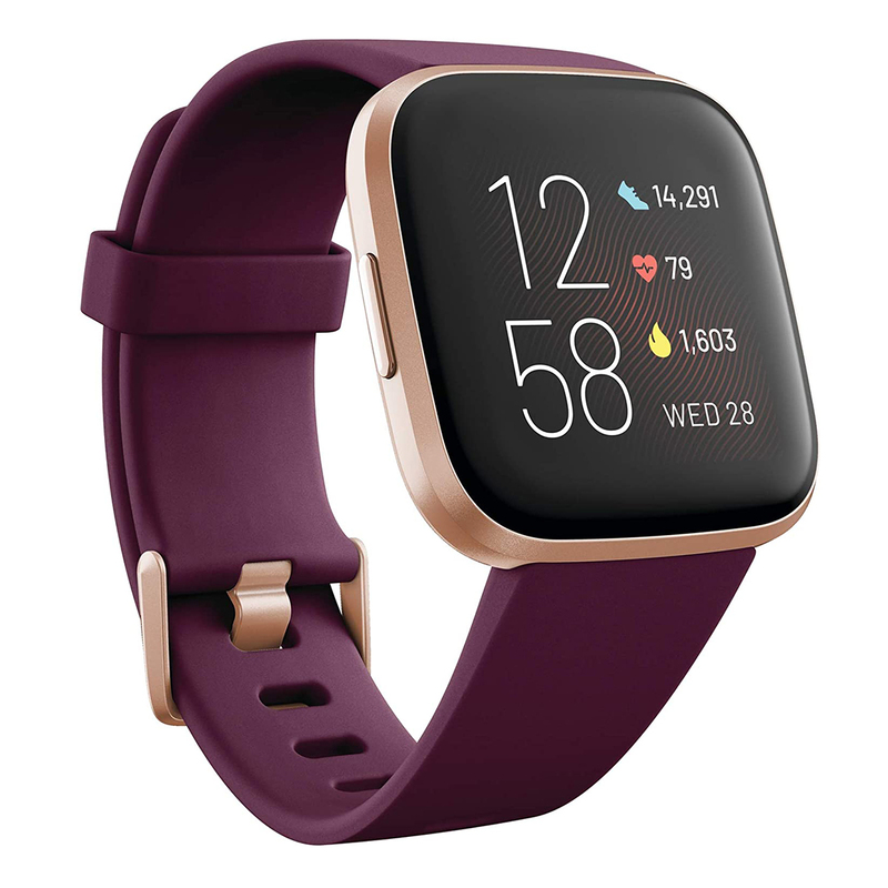 

Fitbit Versa 2 Fitness Smartwatch, Bordeaux Purple