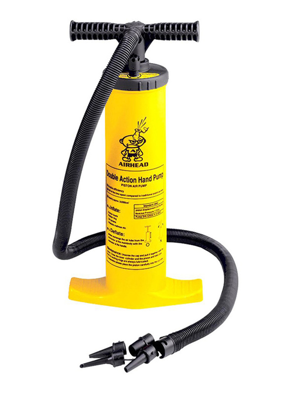 

Air Head Double Action Hand Pump, Yellow