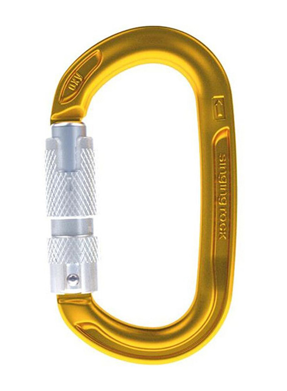 

Singing Rock Oxy Triple Lock Carabineer, Gold