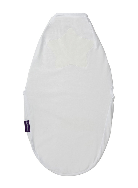 

Clevamama Swaddle to Sleep, 0-3 Months, White
