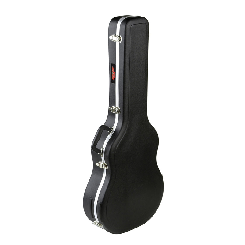 

SKB Thin-line Acoustic-Electric & Classic Shaped Hardshell Guitar Case with Standard Latches, Black