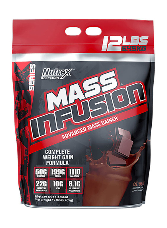 

Nutrex Research Infusion Mass Gainer Powder, 5.45 KG, Chocolate