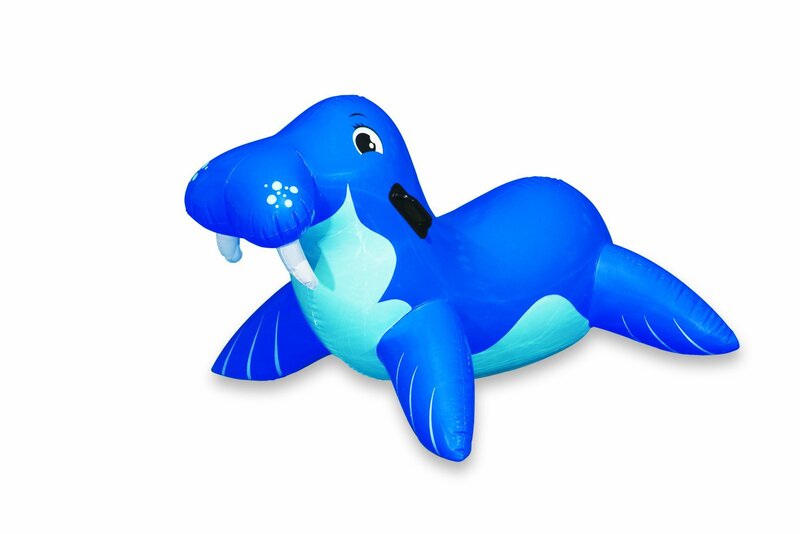

intex Wally Walrus Ride-On Floater, Blue