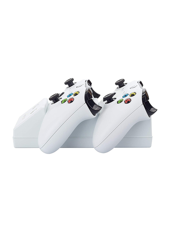 Venom White Edition Charge Stand with X2 Battery Pack for Xbox One, White