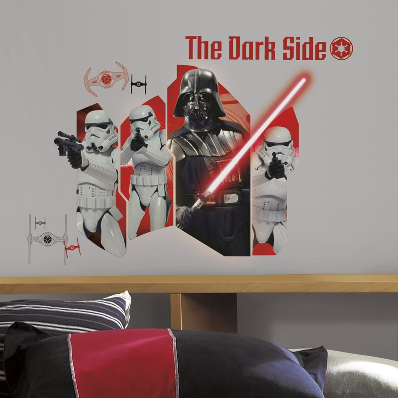 

Roommates Star Wars Classic Darth Vader & Stormtroopers P&S Graphic Wall Decals, Multicolor
