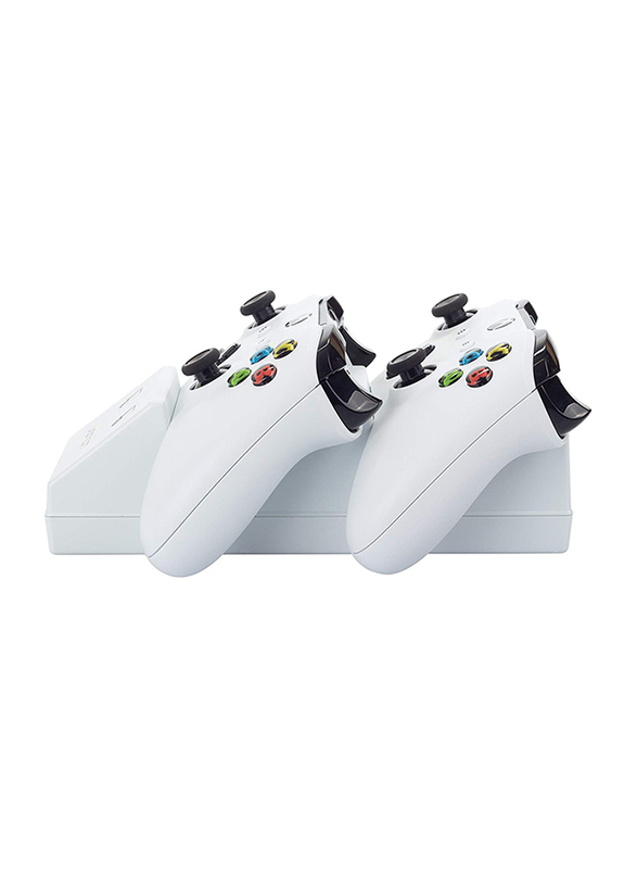 Venom White Edition Charge Stand with X2 Battery Pack for Xbox One, White