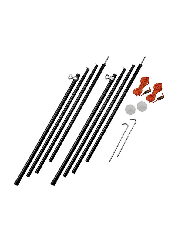 

Vango Adjustable Steel King Poles Set, 180-220cm, Black