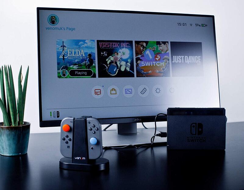 Venom Charging Station for Nintendo Switch, Black