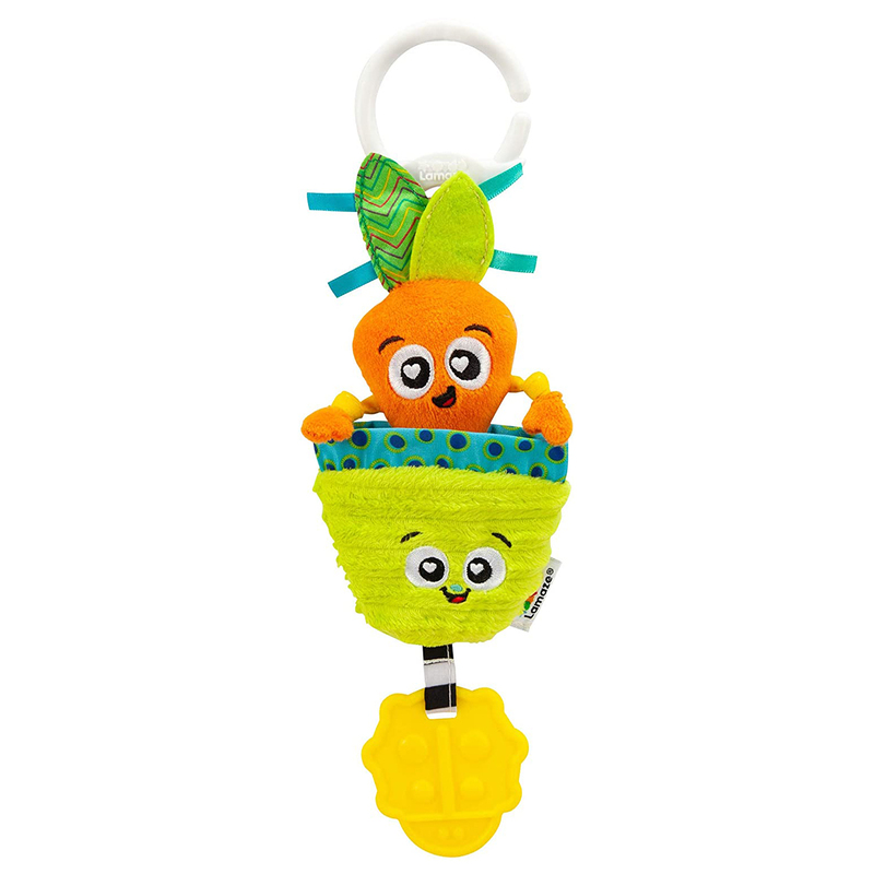 

Tomy Lamaze Carrot Soft Toys with Mini Clip, Multicolour