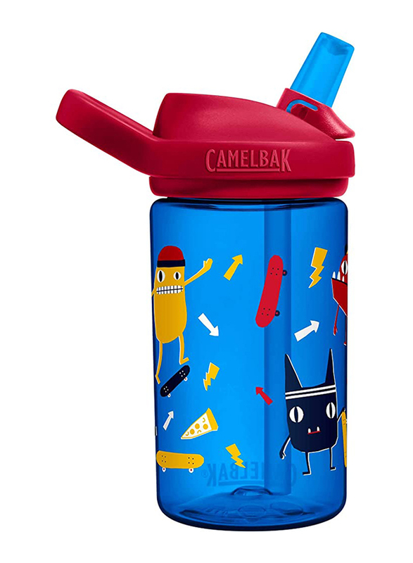 

Camelbak Eddy+ Skate Monsters Kids Water Bottle, 14oz, Red/Blue