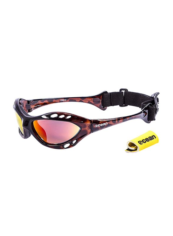 

Ocean Glasses Polarized Full Rim Cat Eye Cumbuco Sunglasses Unisex, Brown+Revo