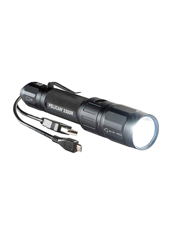 

Pelican 2380R Rechargeable Spot LED Flashlight, 305 Lumens, Black