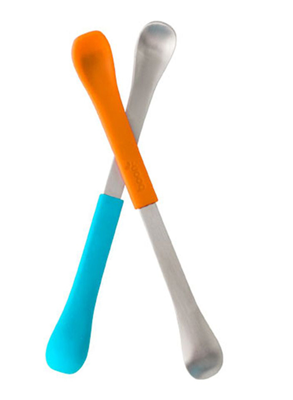 

Boon Swap 2 In 1 Baby Feeding Spoon, 2 Pieces, Orange/Blue