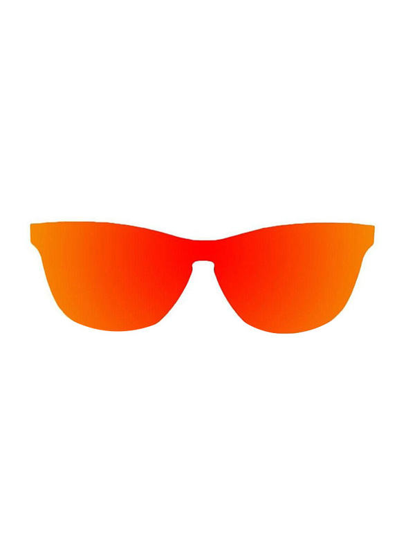 

Ocean Glasses Florencia Rimless Square Space Flat Frame Sunglasses Unisex, Red Lens, 58/12/140