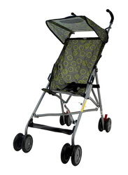 Cuddles Buggy Baby Stroller with Canopy, Grey/Green