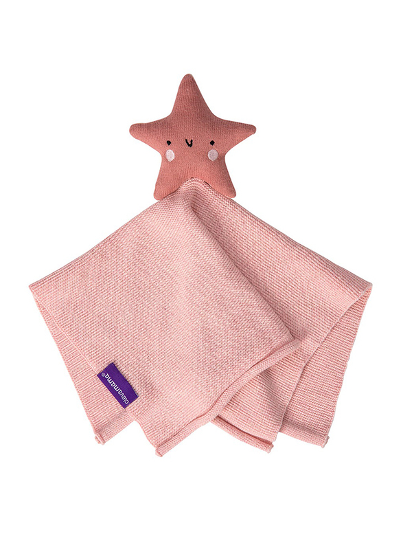 

Clevamama Organic Cotton Knit Shooting Star Comforter, Pink