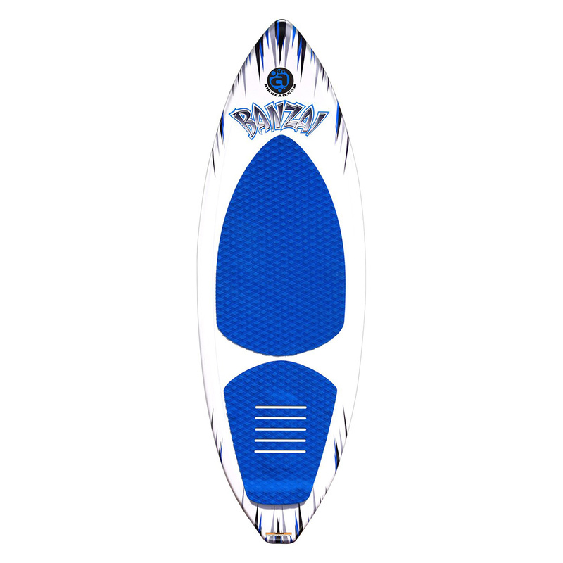 

Air Head Bonzai Wake surfer Board, White/Blue