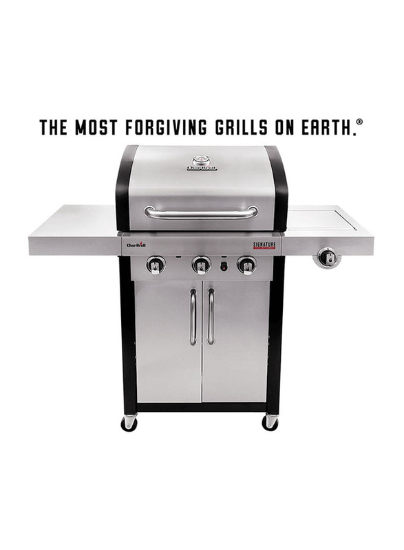 

Char-Broil 3 Burner with Side Burner TRU-Infrared Gas Grill, Black/Silver