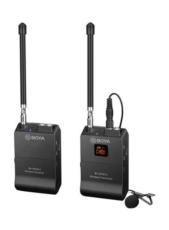 

Boya VHF Wireless Microphone for Smartphone/DSLR Camera/Camcorder/PC/Audio Recorder, Black