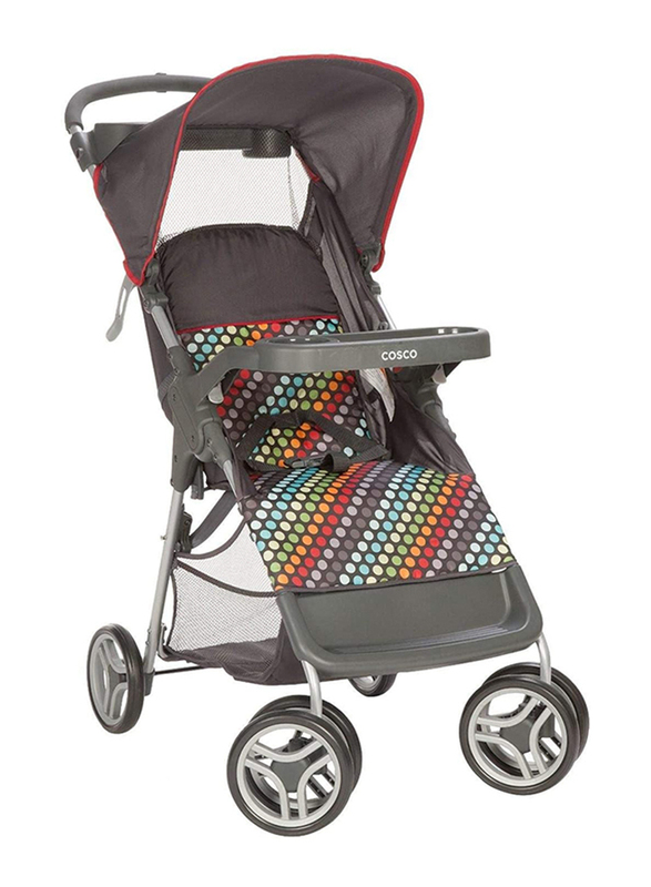 

Cosco Lift & Stroll Rainbow Dots Baby Stroller, Multicolor