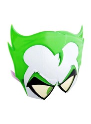 Sun Staches Officially Licensed Joker Sunglasses for Kids/Adults, Green/White
