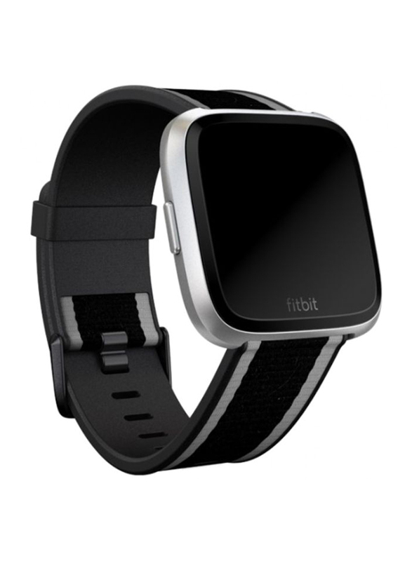 

Fitbit Woven Small Band for Fitbit Versa Smartwatch, Black/Grey