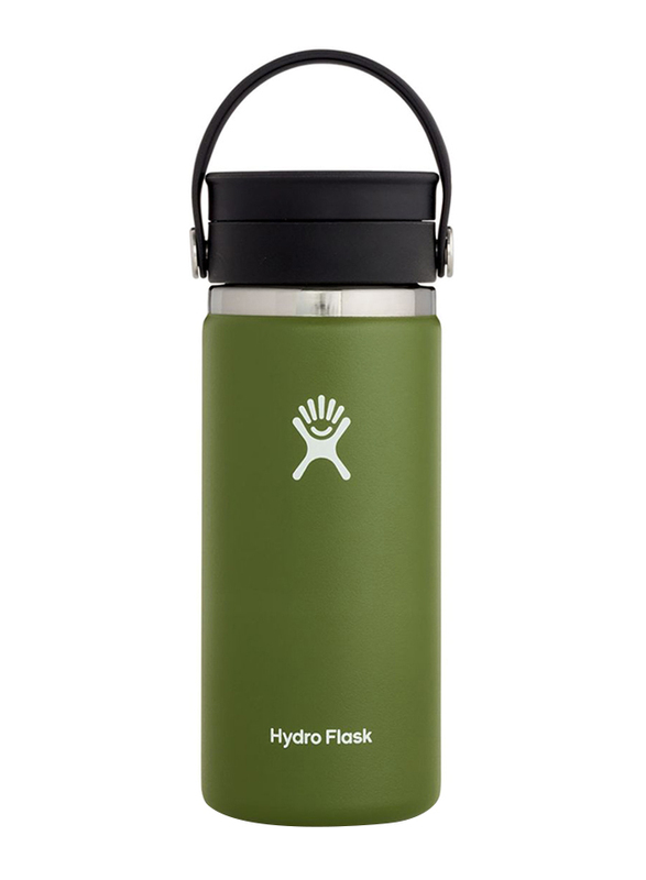 

Hydro Flask 16 Oz Stainless Steel Travel Coffee Flask with Wide Flex Sip Lid, Olive