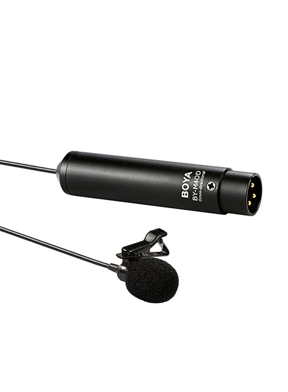 

Boya Professional Omni-Directional Lavalier Microphone, Black