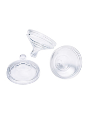 Boon Silicone Bottle Slow Flow Nipple, 3 Pieces, Clear