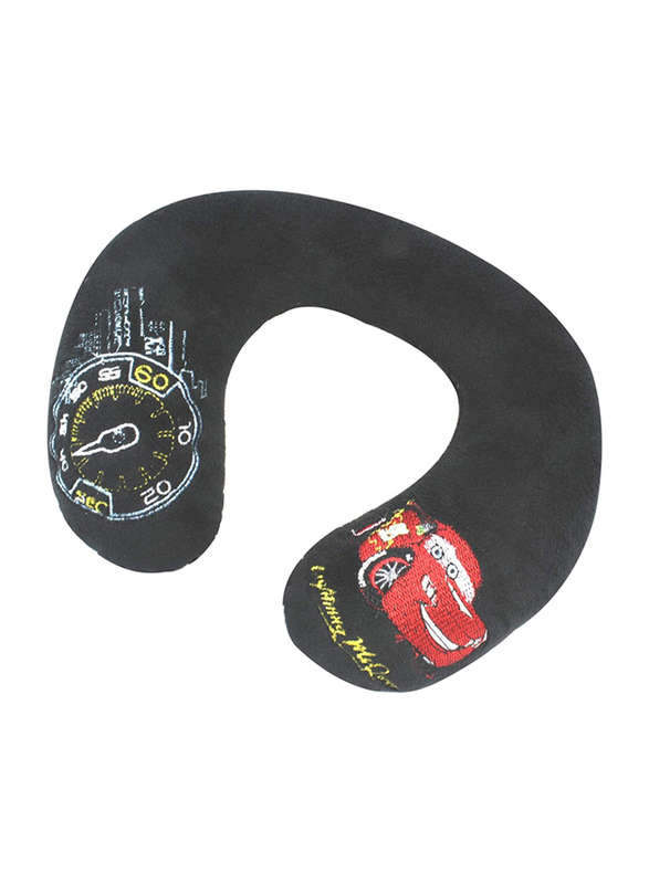 

Kaufmann Cars Neon Embroidered Neck Pillow, Black/Red/White