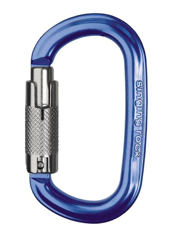 

Singing Rock Ozone Triple Lock Aluminium, Oval Carabineer, Blue
