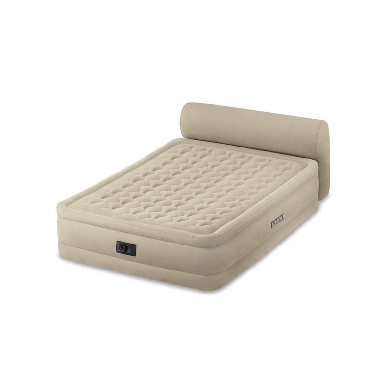 

Intex Ultra Plush Queen Size Mattress Airbed with Fiber Technology, Grey