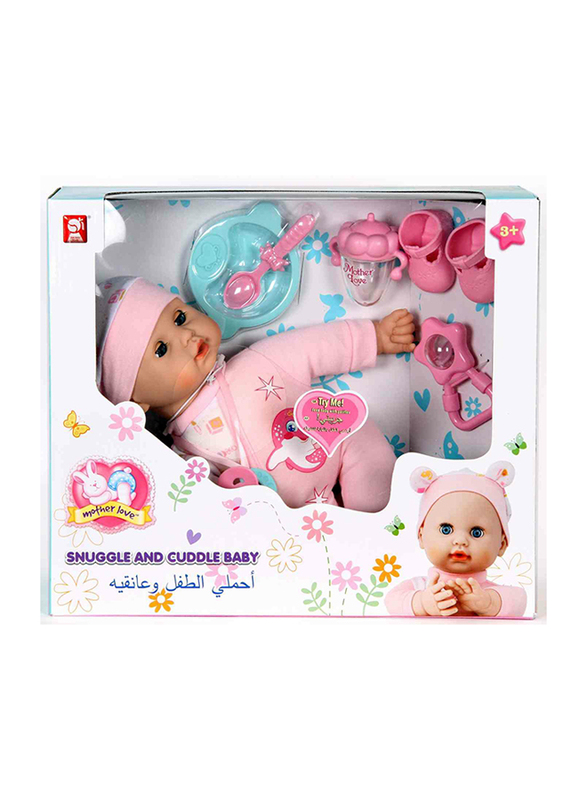

Takmay Snuggle and Cuddle Baby Doll, Pink, 14 Inch, Ages 3+