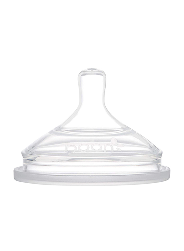 

Boon Silicone Bottle Fast Flow Nipple, 3 Pieces, Clear