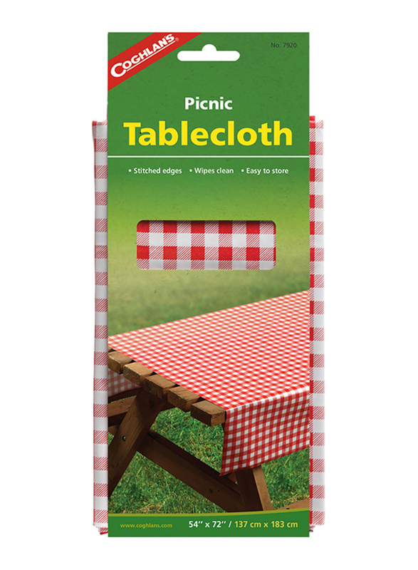 

Coghlans Picnic Tablecloth, Red/White
