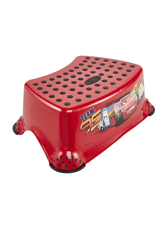 

Keeeper Tomek Cars Step Stool with Anti-Slip-Function for Baby, Red/Black