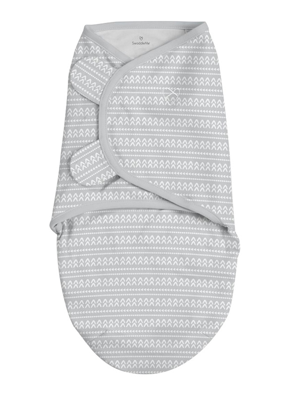 

Summer Infant Swaddleme Cotton Original Swaddle, Arrows Up, Small, 5-10 Months, Grey/White