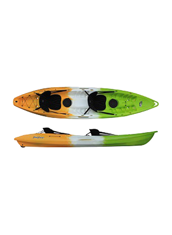 

Feelfree Gemini 2 Person Sit on Kayak Set with Wheel, OSFA, Lime/White/Yellow