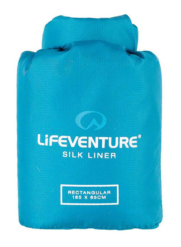 

Life Venture Silk Sleeping Bag Liner, Rectangular, Aqua