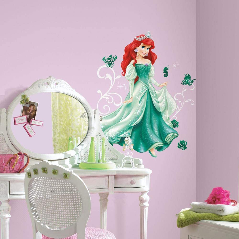 

Roommates Disney Princess Ariel Giant Wall Decal, Multicolor