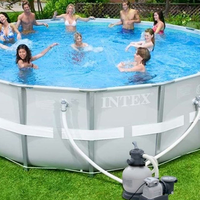 

Intex Ultra Frame Pool, 18-Feet, Grey