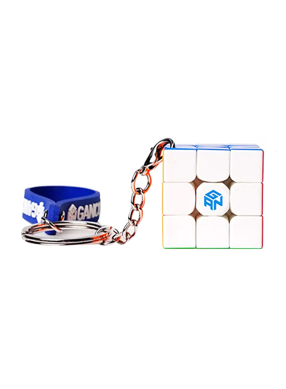 

Gan Cube 330 Standard Key Chain Speed Cube Puzzle, Multicolour